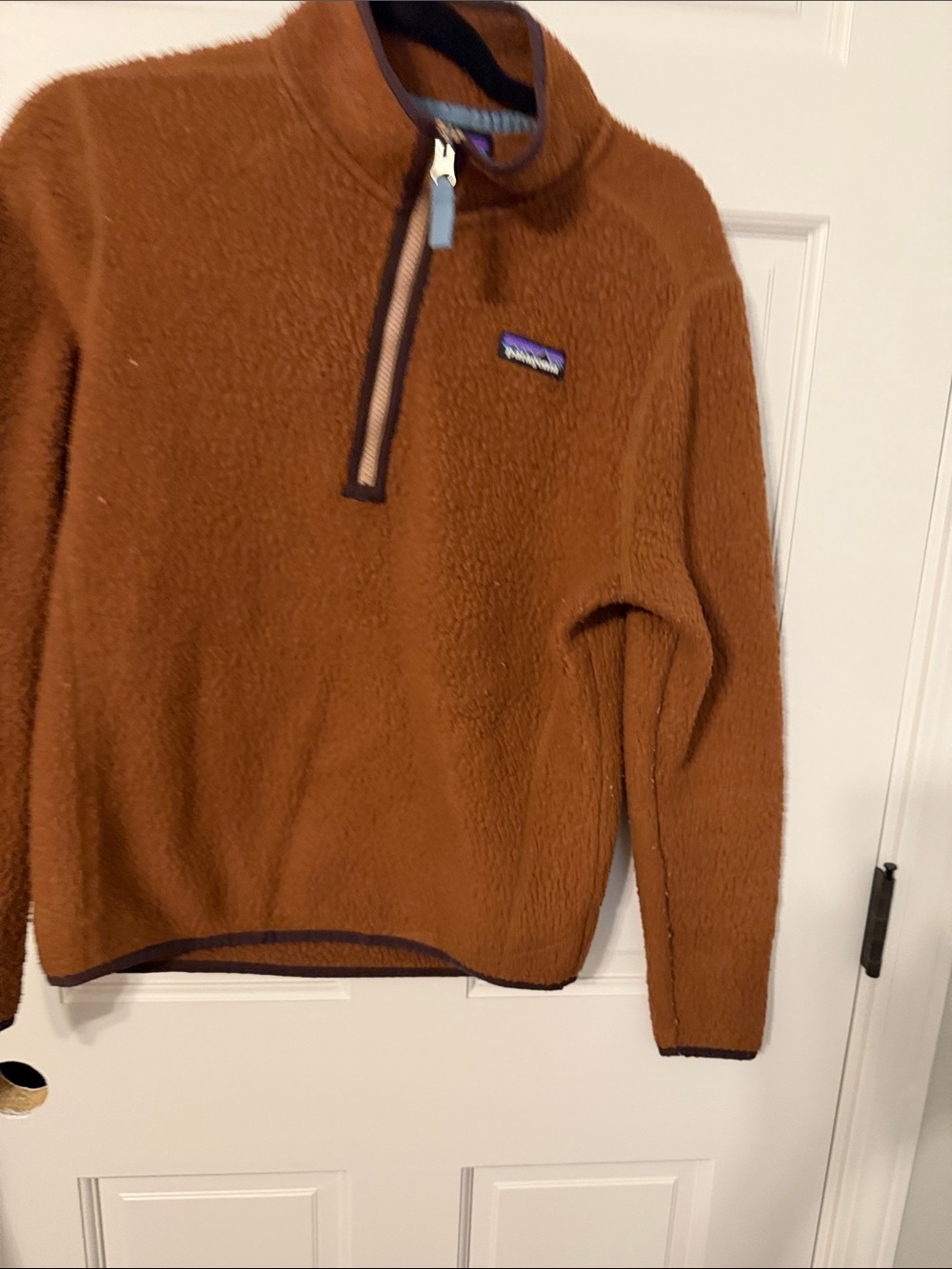 Patagonia Women’s Rust Brown Half-Zip Fleece Pullover